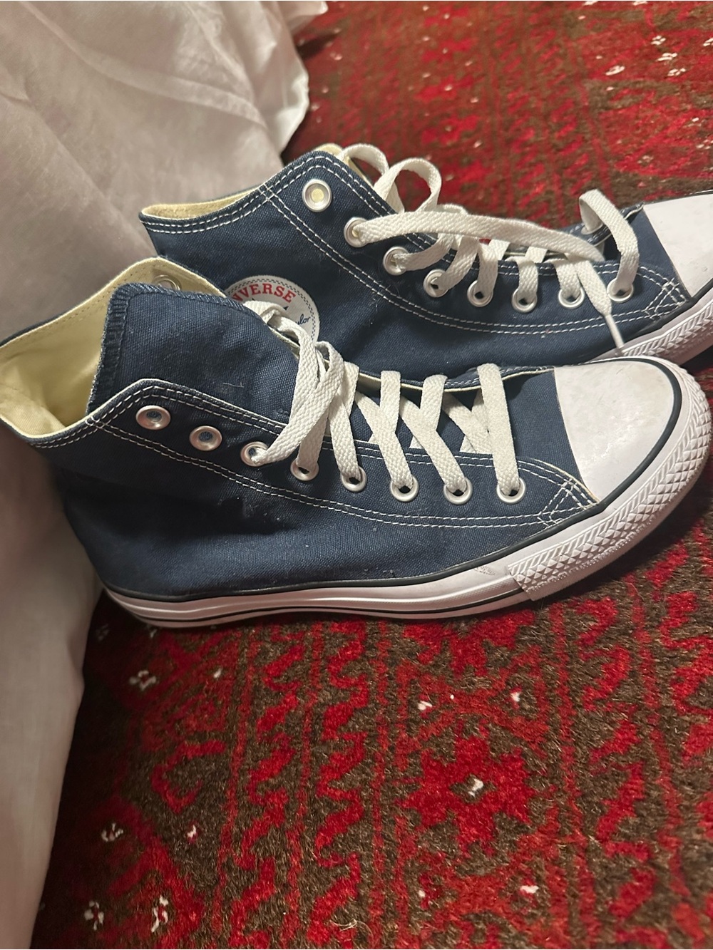Converse Chuck Taylor All Star High Top Sneakers - Navy - worn once